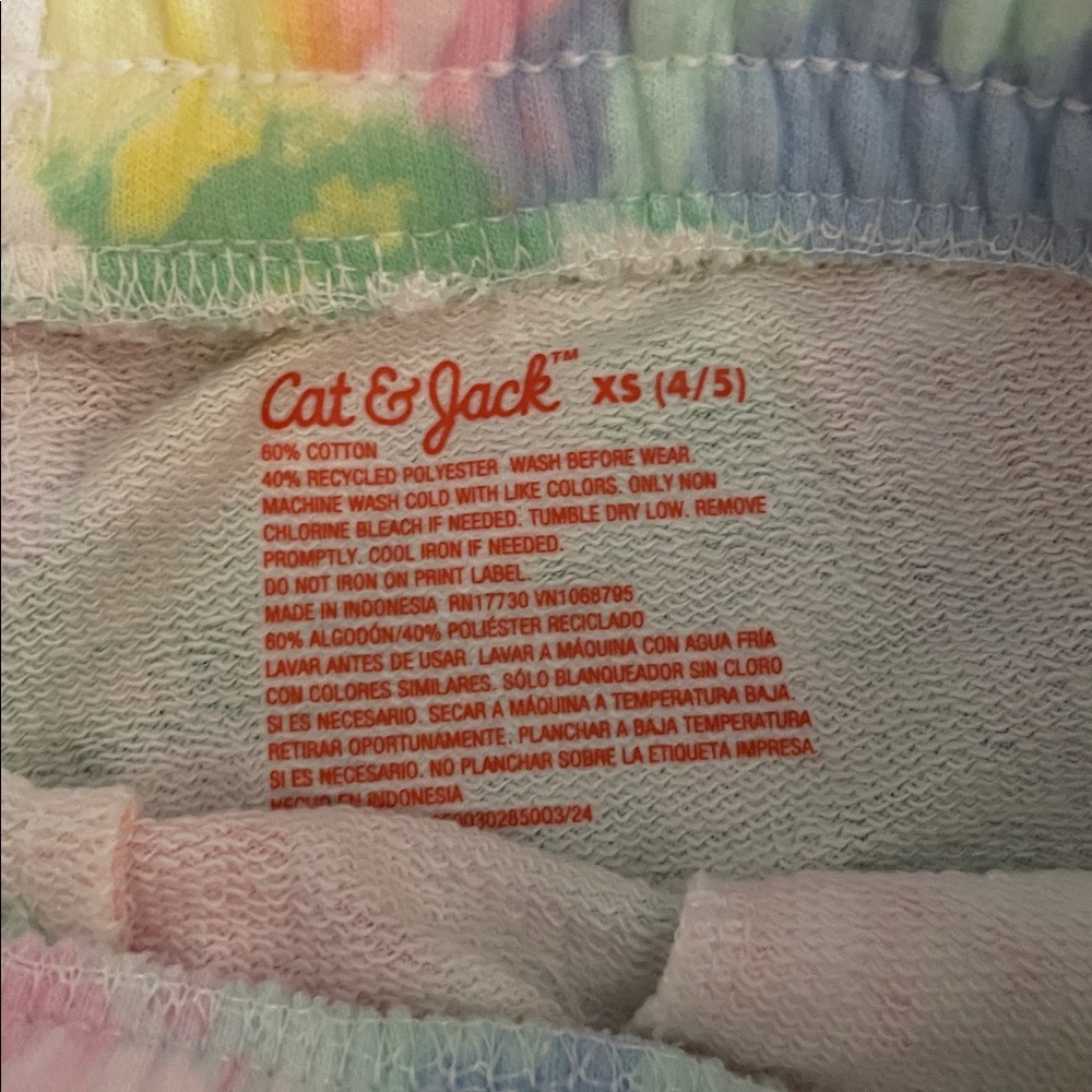 Bundle NWT Old Navy Pink Skort with Cherry Print and Tye Dye Shorts - Picture 11 of 12